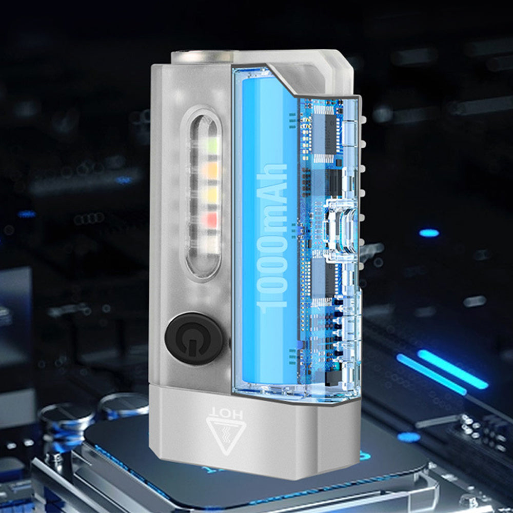 Super Bright EDC Keychain Flashlight USB -Rechargeable