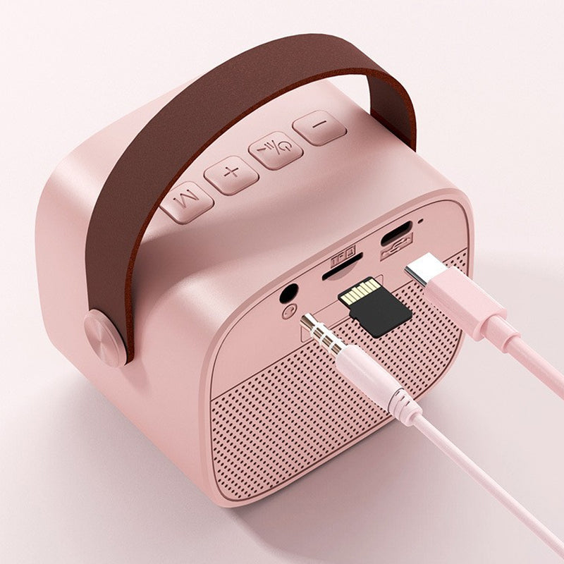 Portable Karaoke Speaker Machine with 6 Sound Effects- USB Charging