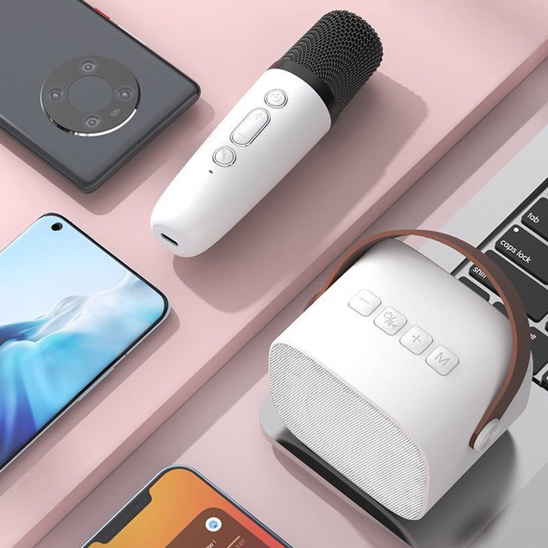 Portable Karaoke Speaker Machine with 6 Sound Effects- USB Charging