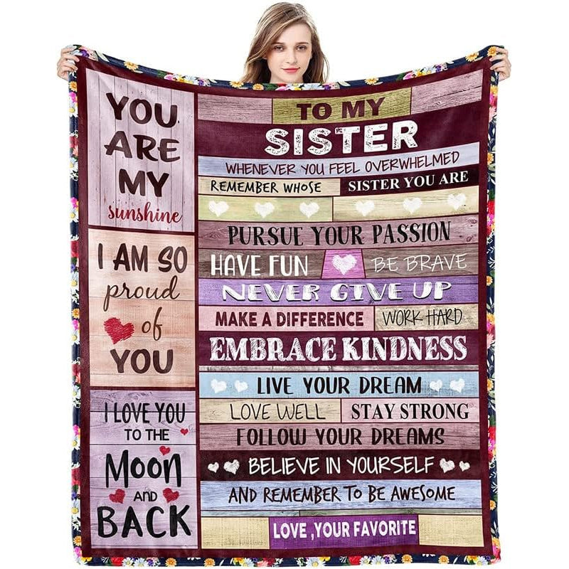 Cozy Soft Blanket Heart Warming Special Occasion Gift for Women