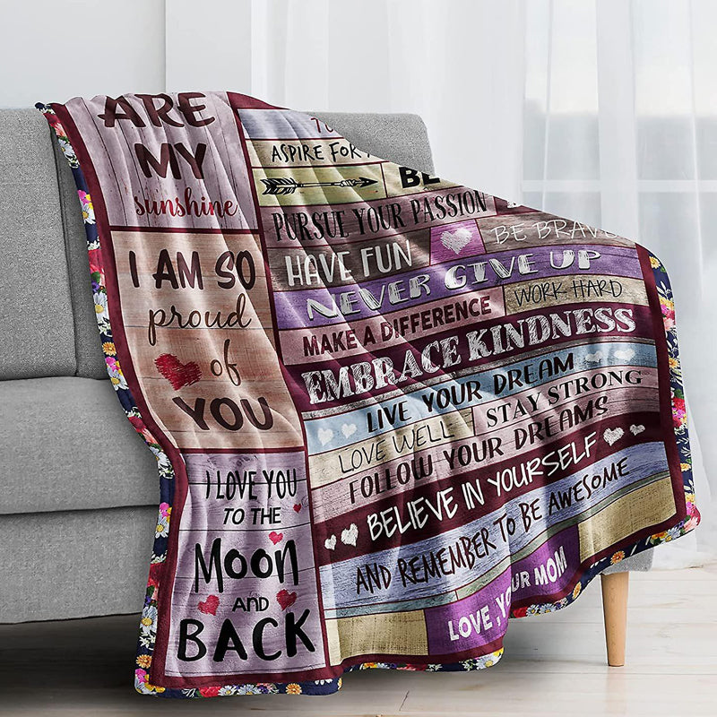 Cozy Soft Blanket Heart Warming Special Occasion Gift for Women