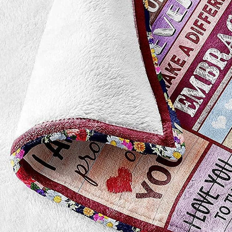 Cozy Soft Blanket Heart Warming Special Occasion Gift for Women