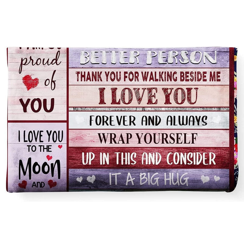 Cozy Soft Blanket Heart Warming Special Occasion Gift for Women