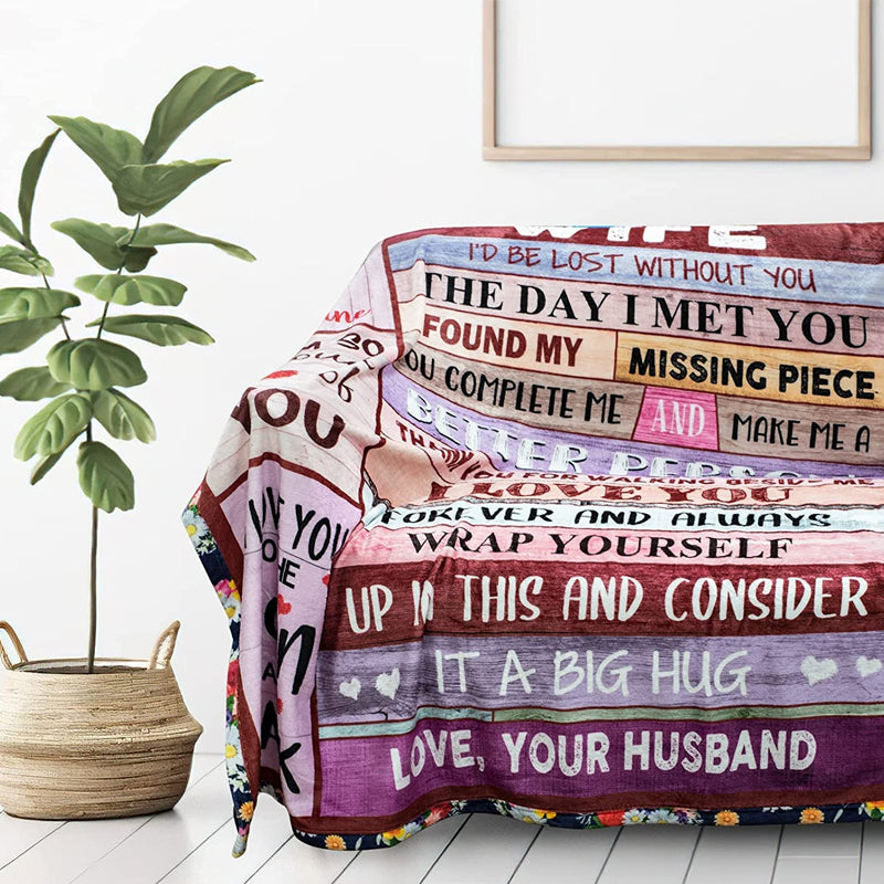 Cozy Soft Blanket Heart Warming Special Occasion Gift for Women