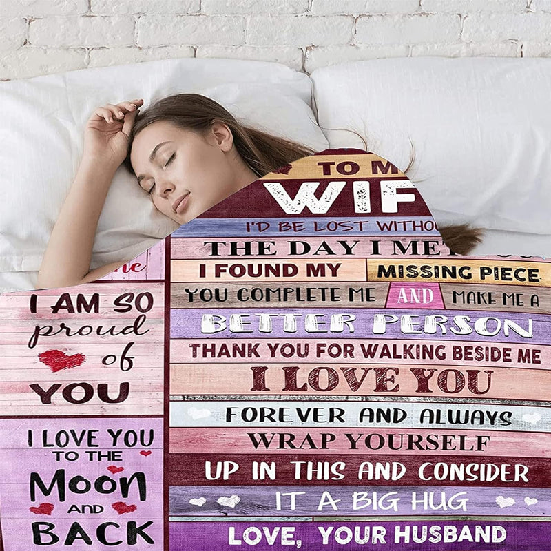 Cozy Soft Blanket Heart Warming Special Occasion Gift for Women