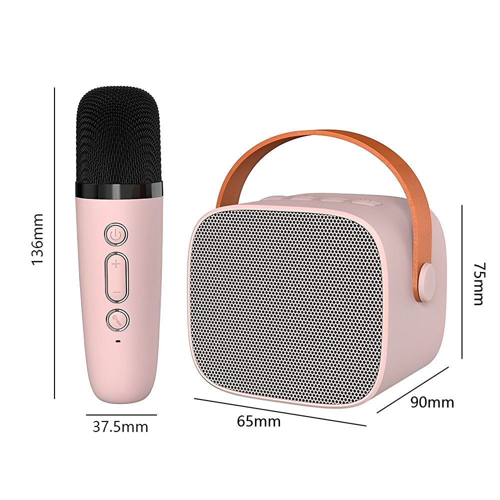 Portable Karaoke Speaker Machine with 6 Sound Effects- USB Charging