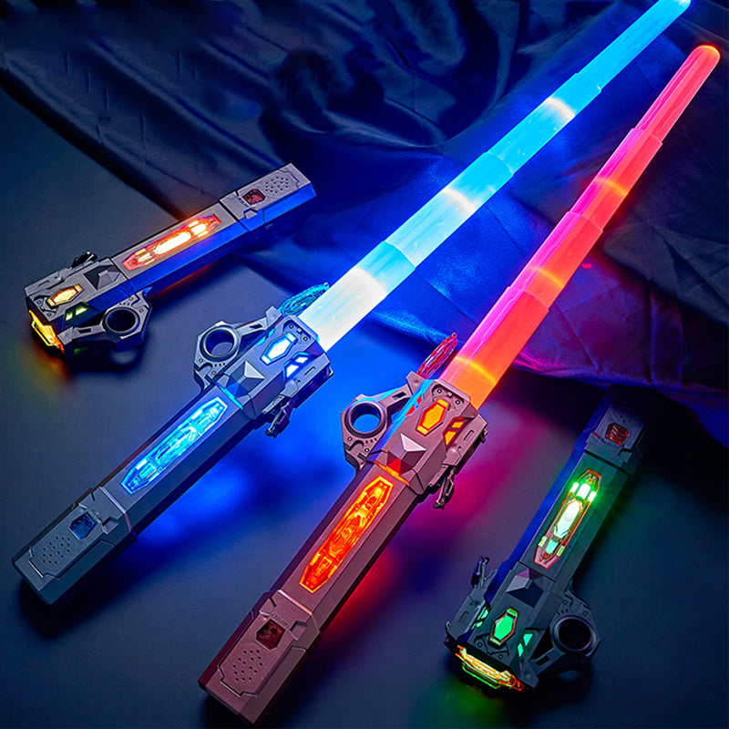 7 Colors Retractable Luminous Glowing Lighting Sword- USB Charging