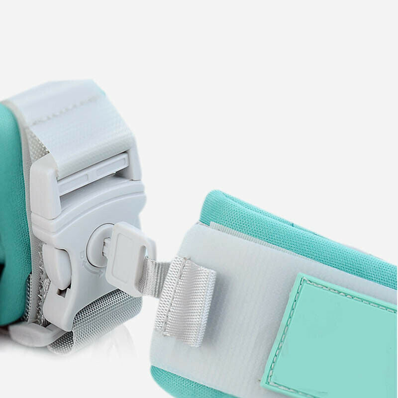 Anti-Lost Children and Parent Linking Wrist Band Coiled Walking Harness