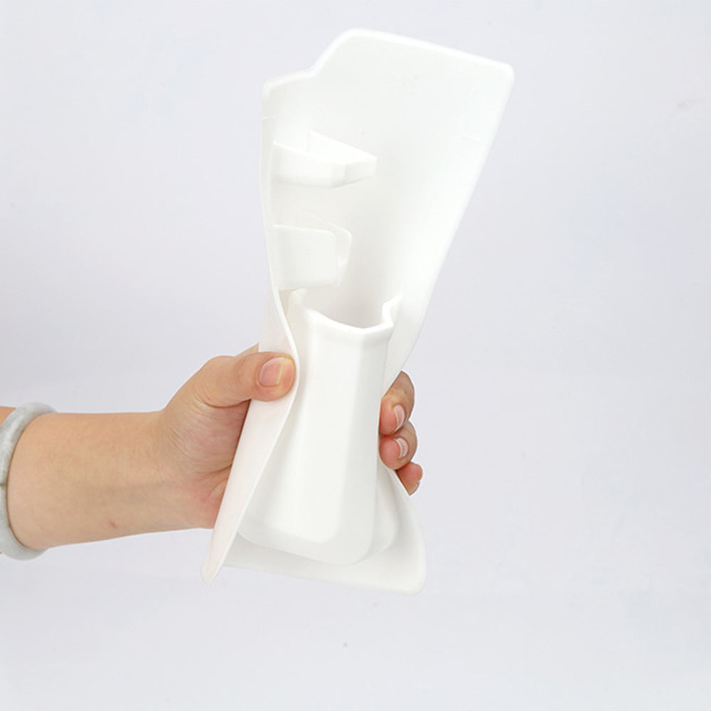 Silicone Toothbrush Holder Wall Mounted Bathroom with Acrylic Mirror