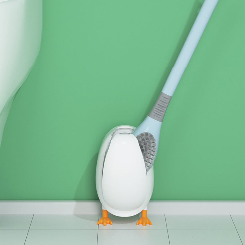 Wall Mounted Diving Duck Style Toilet Cleaning Brush with Base