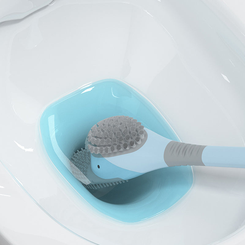 Wall Mounted Diving Duck Style Toilet Cleaning Brush with Base