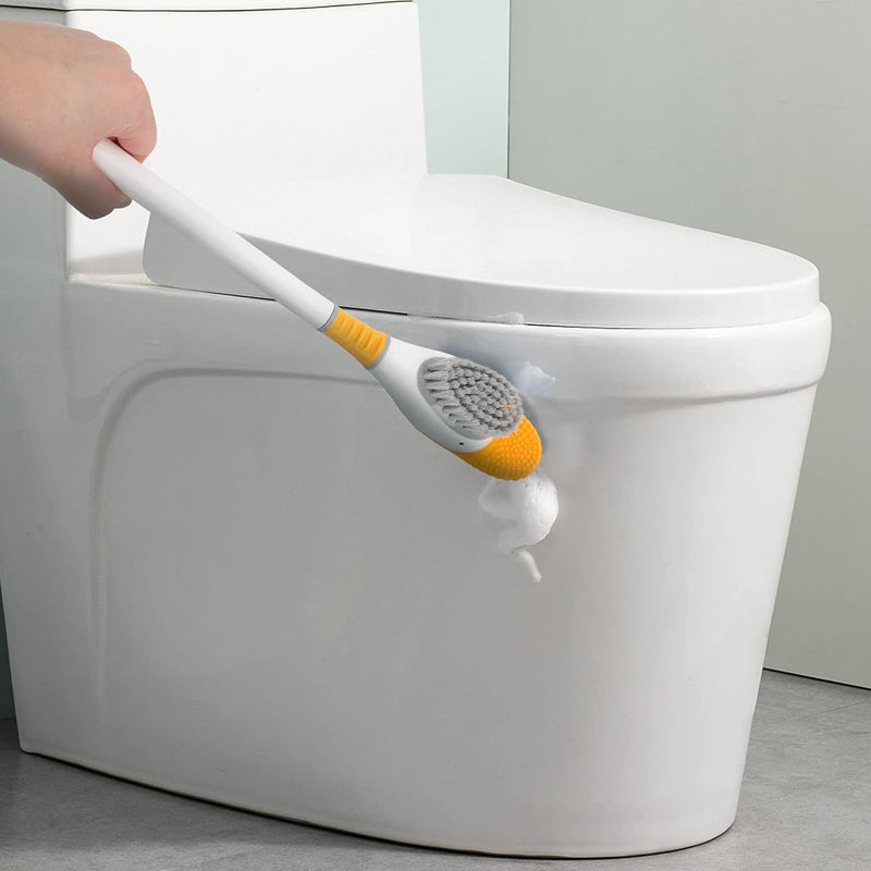 Wall Mounted Diving Duck Style Toilet Cleaning Brush with Base