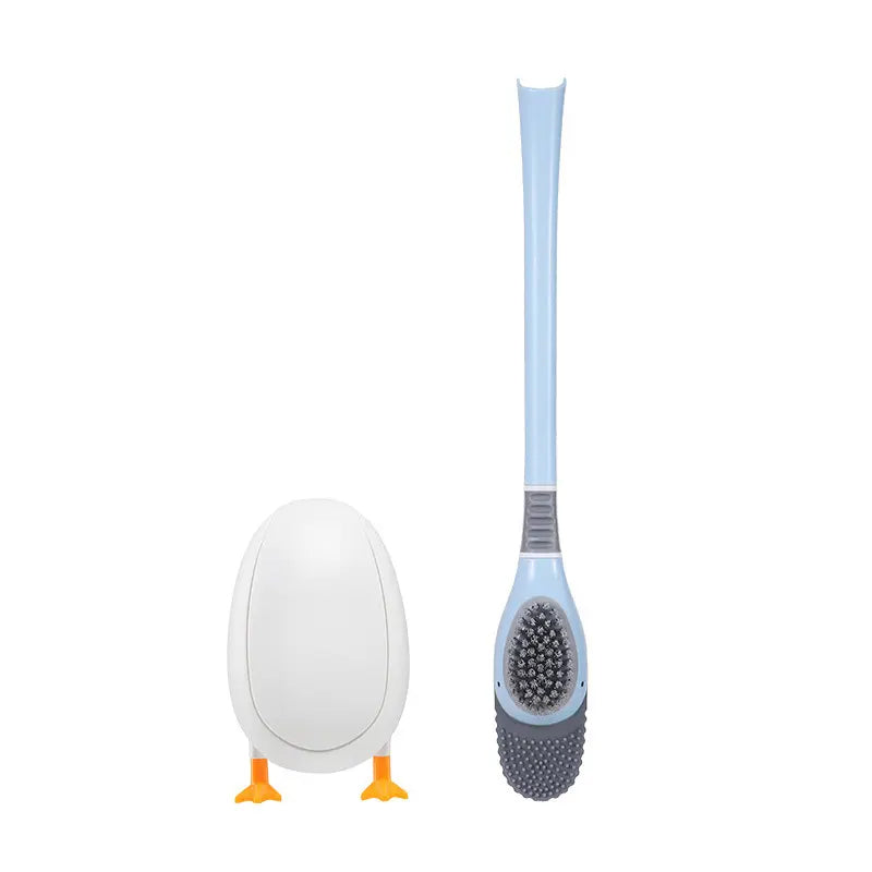 Wall Mounted Diving Duck Style Toilet Cleaning Brush with Base