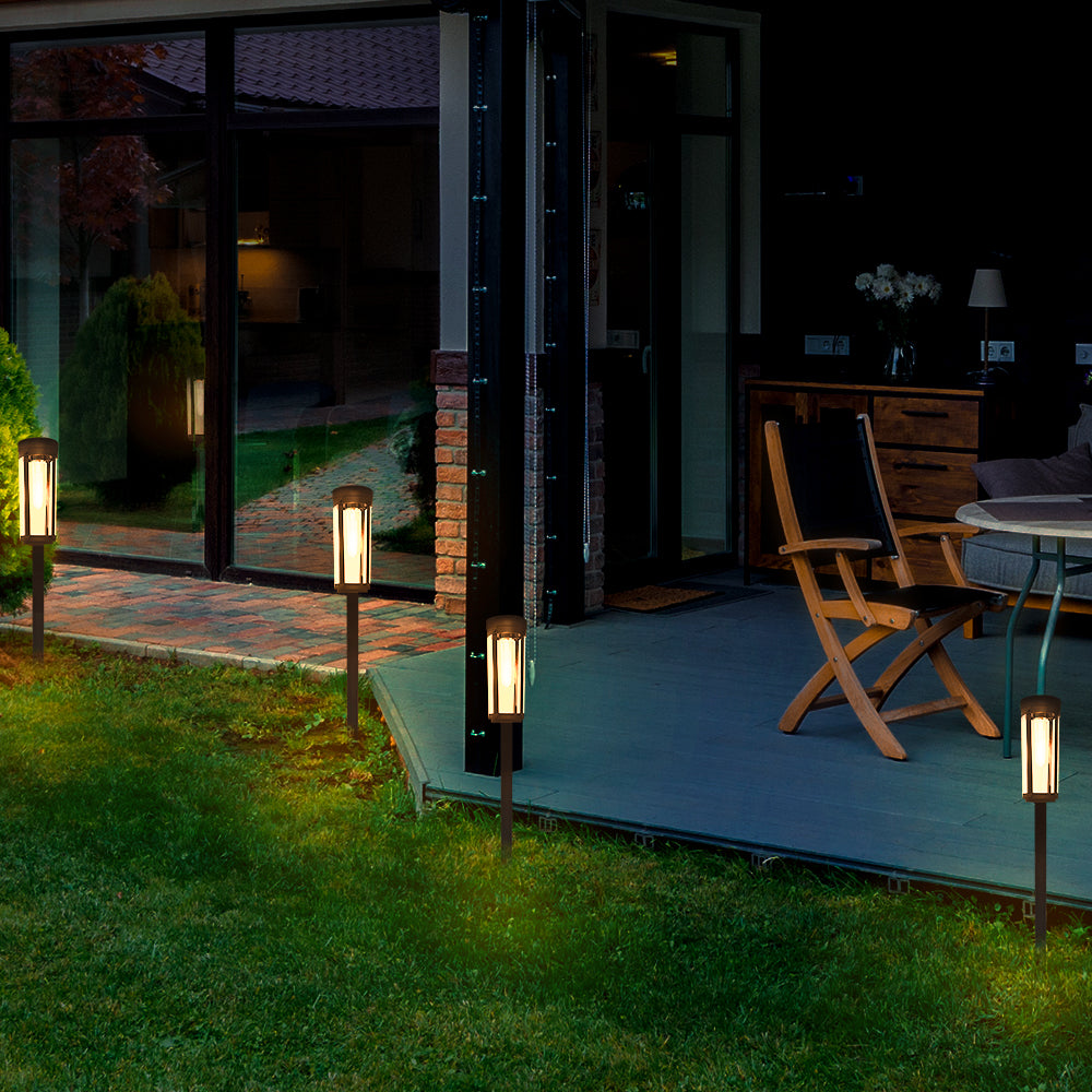 LUMIRO 4 Pack Solar Powered Outdoor Garden Decorative Lights