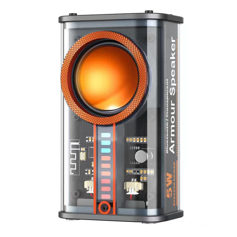See Through Transparent Wireless Audio Speaker- Type C Charging