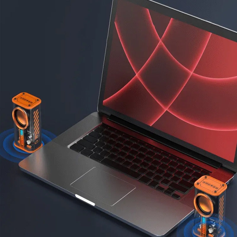 See Through Transparent Wireless Audio Speaker- Type C Charging