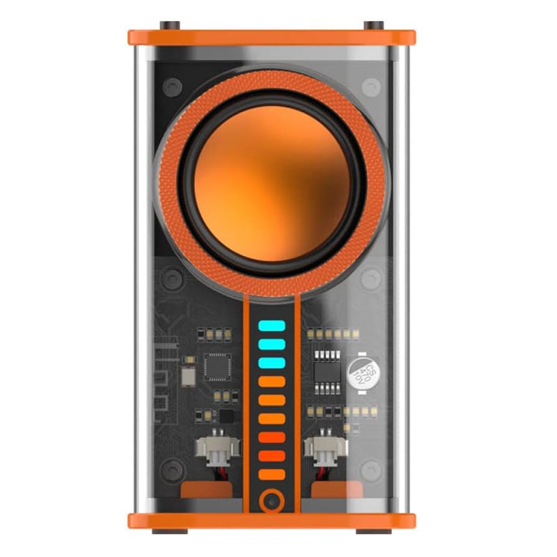 See Through Transparent Wireless Audio Speaker- Type C Charging
