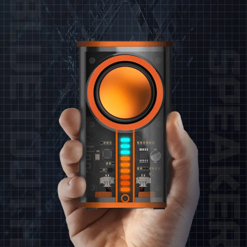See Through Transparent Wireless Audio Speaker- Type C Charging