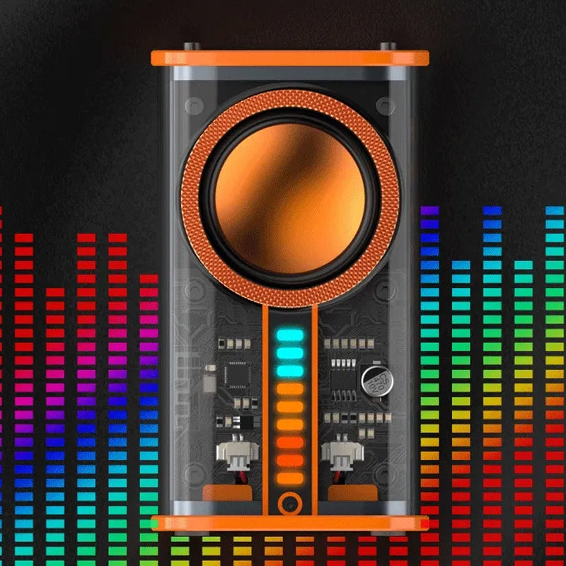 See Through Transparent Wireless Audio Speaker- Type C Charging