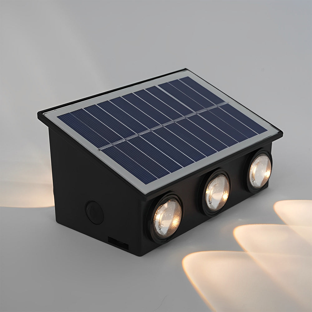 LUMIRO Waterproof Outdoor Solar Wall Sconce Light