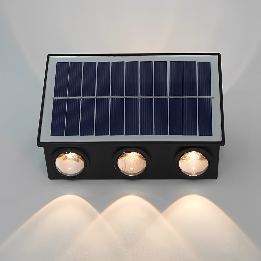 LUMIRO Waterproof Outdoor Solar Wall Sconce Light