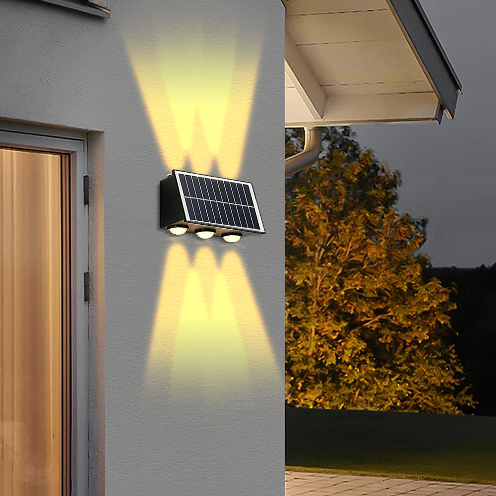 LUMIRO Waterproof Outdoor Solar Wall Sconce Light