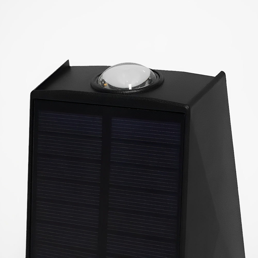 LUMIRO 2 Pack Solar Wall Lights UP and Down Fence Lighting