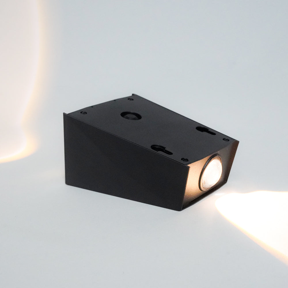 LUMIRO 2 Pack Solar Wall Lights UP and Down Fence Lighting