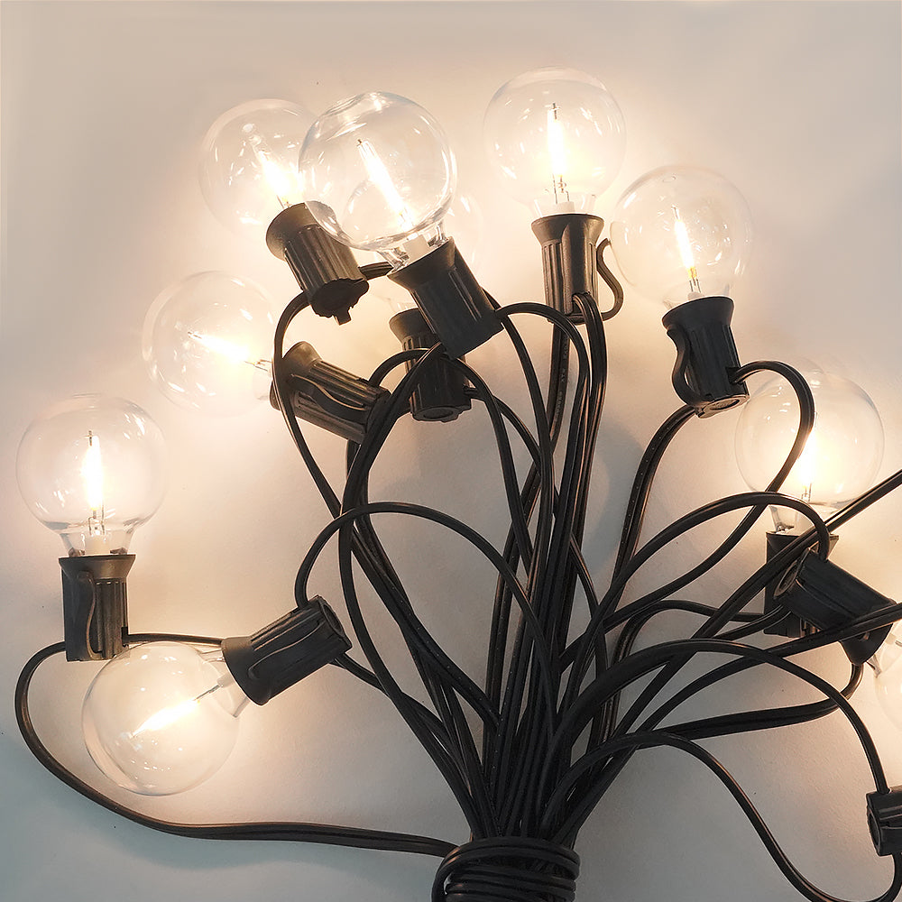 LUMIRO 12-Bulb Solar Patio String Lights | Multiple Modes
