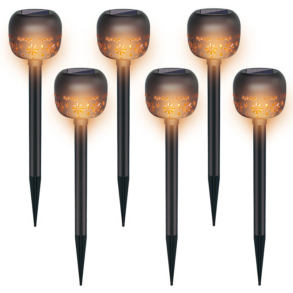 LUMIRO 6 Pack Weatherproof Solar Garden Lights -Warm Light