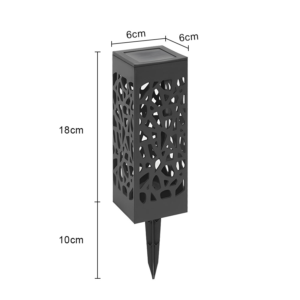 LUMIRO 6 Pack Solar Decorative Lights Garden & Outdoor Hollow Design Cutout