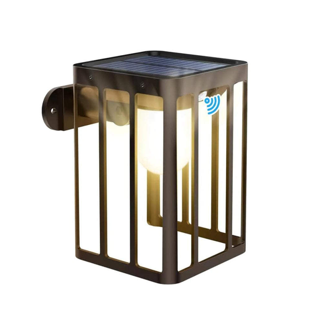 LUMIRO IP65 Solar Motion Porch Lights Outdoor Wall Light Fixtures - 3 Modes Motion Sensor