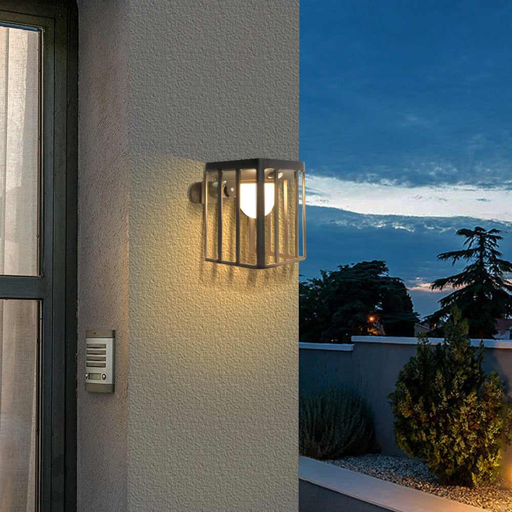 LUMIRO IP65 Solar Motion Porch Lights Outdoor Wall Light Fixtures - 3 Modes Motion Sensor
