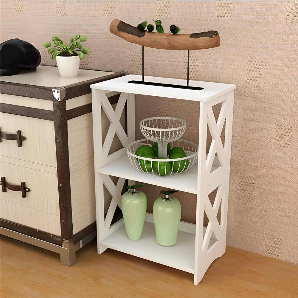 STORFEX 2 Tier End Bedside Table