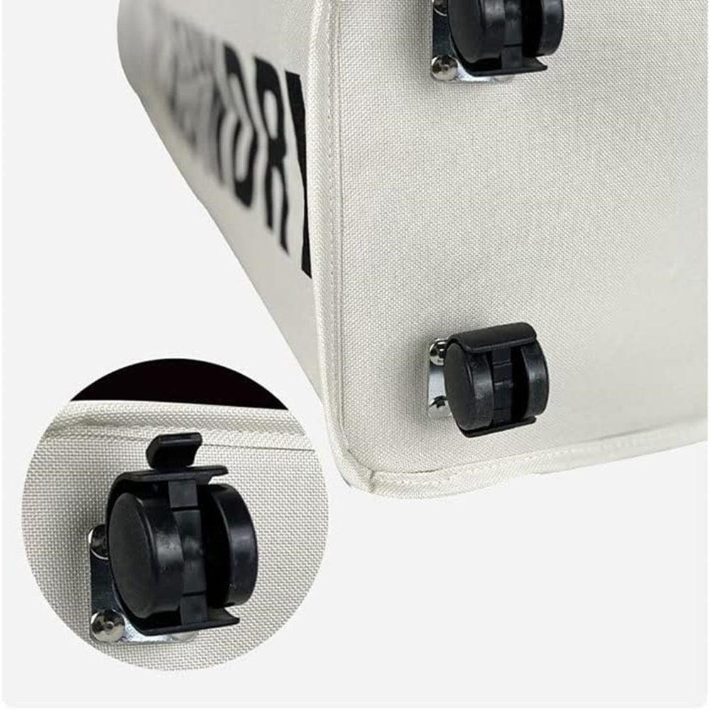 STORFEX Foldable Laundry Basket with Wheels