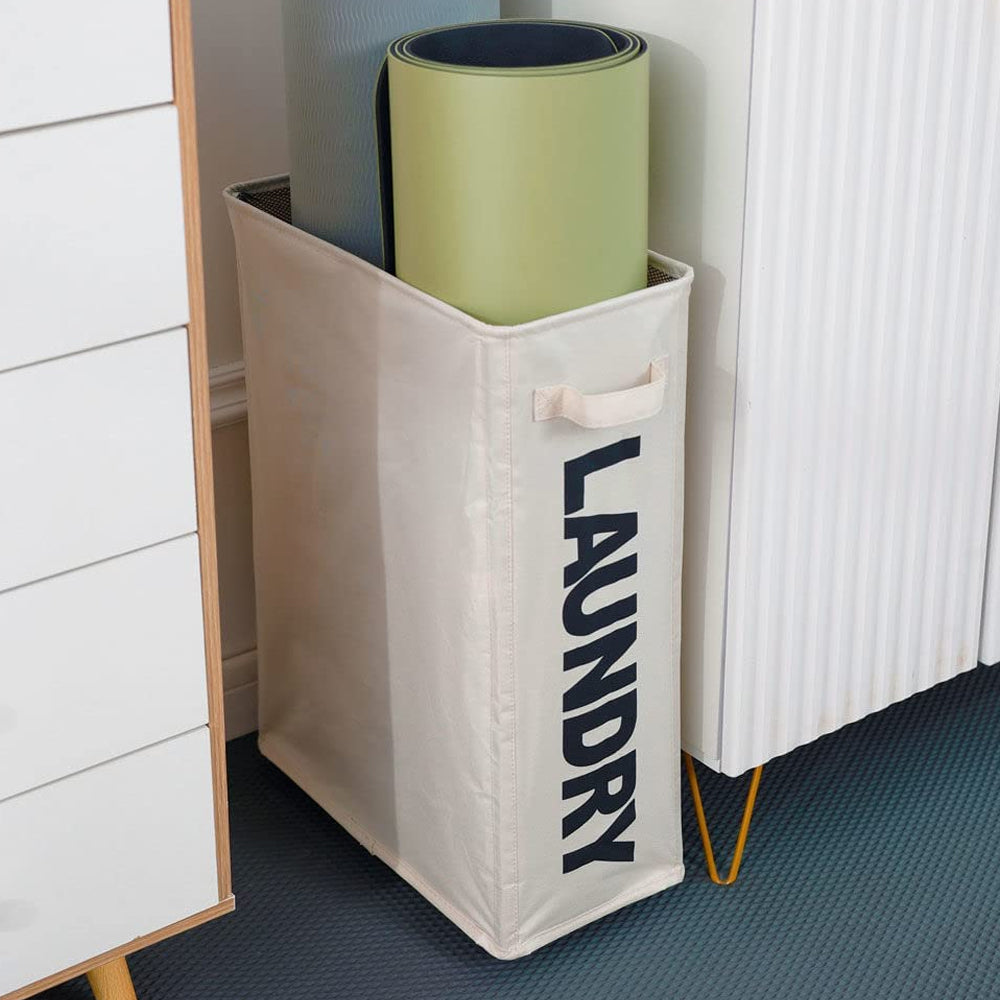 STORFEX Foldable Laundry Basket with Wheels