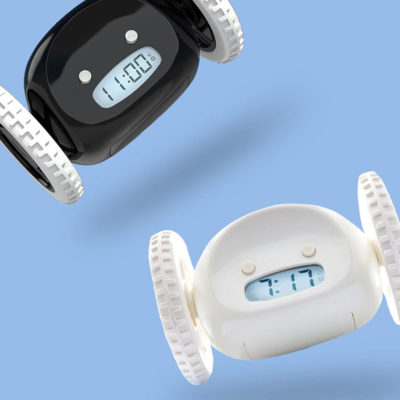 LED Lazy Running Electronic Digital Alarm Clock- Battery Operated