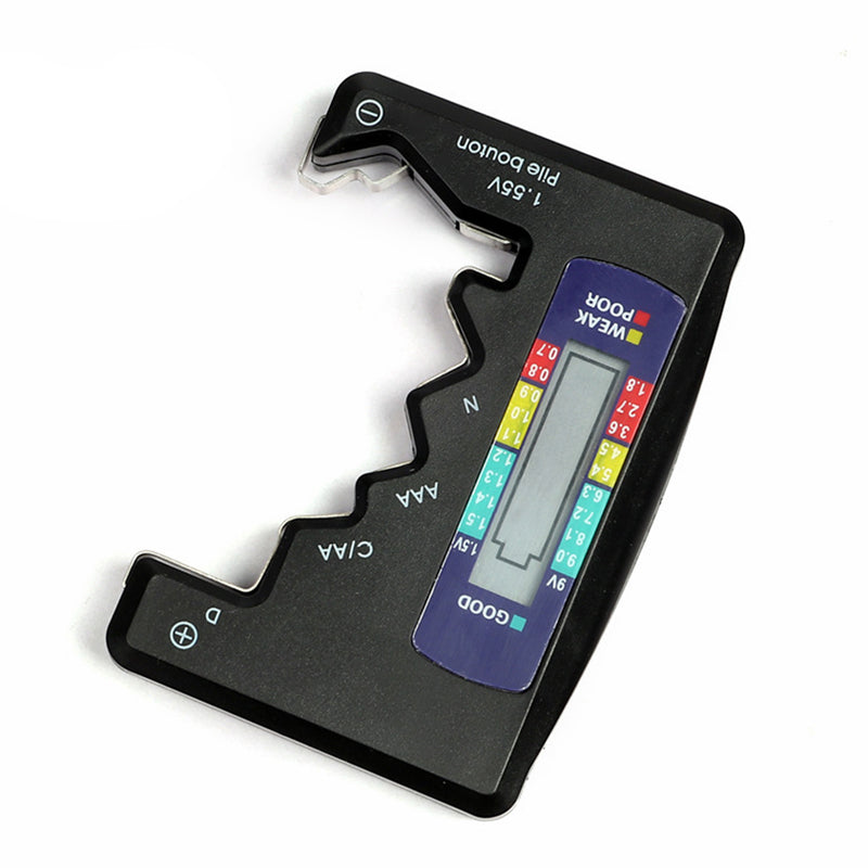 Easy Operation Instant Reading Universal Battery Checker with LCD Display