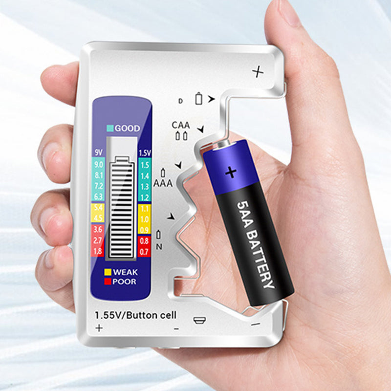 Easy Operation Instant Reading Universal Battery Checker with LCD Display