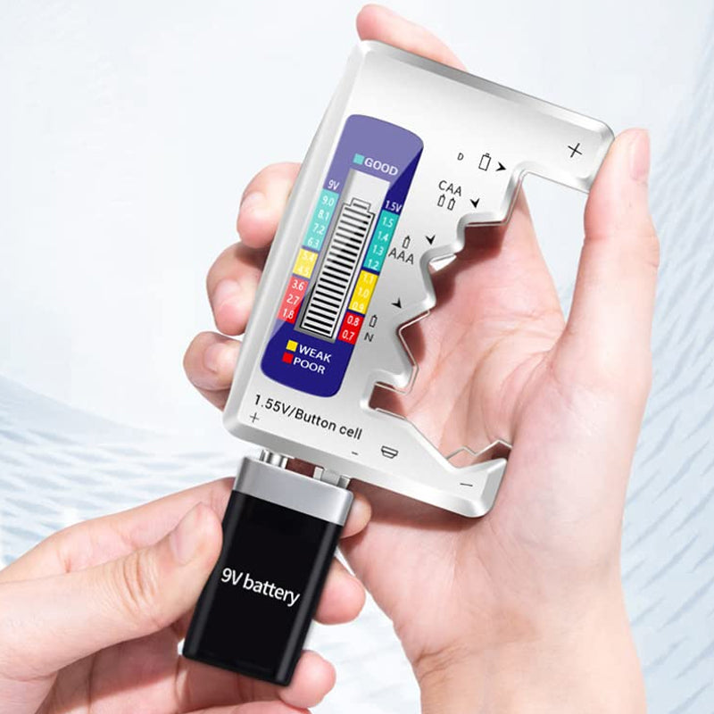 Easy Operation Instant Reading Universal Battery Checker with LCD Display