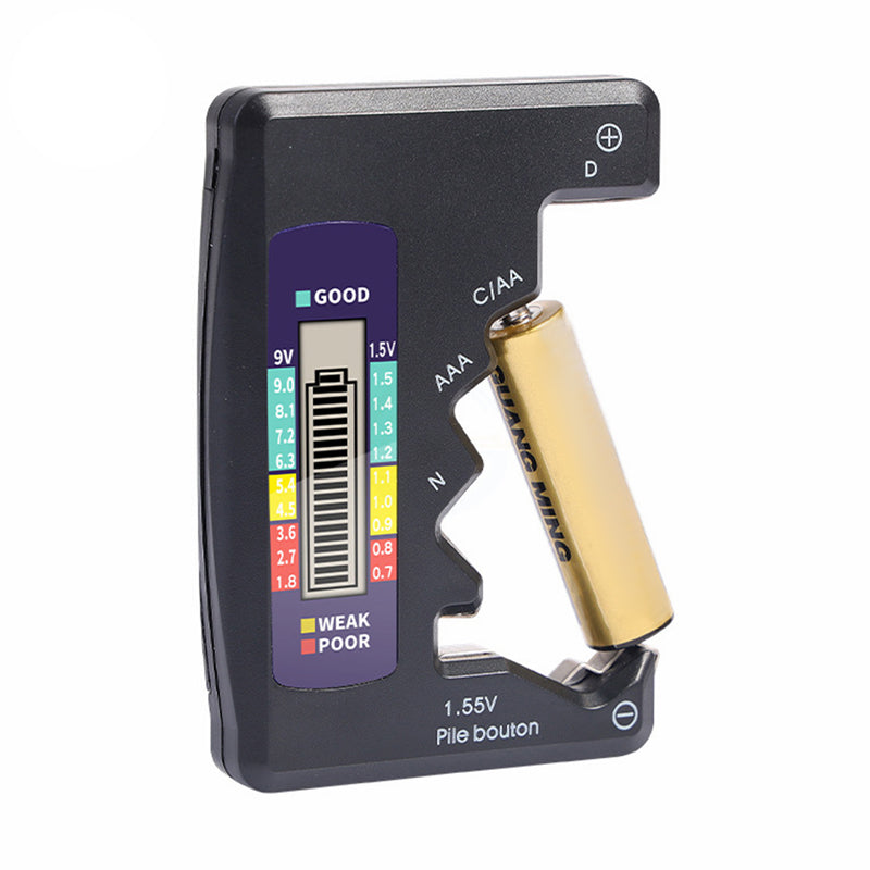 Easy Operation Instant Reading Universal Battery Checker with LCD Display