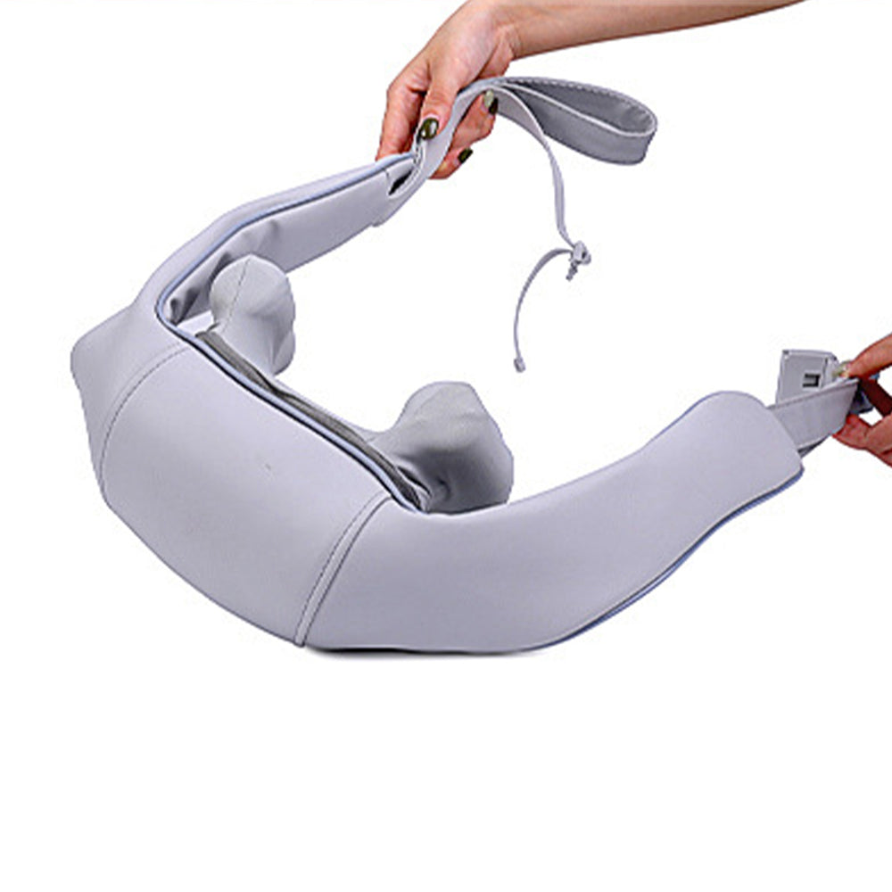 6D Electric Neck and Shoulder Massager with Adjustable Straps USB -Rechargeable