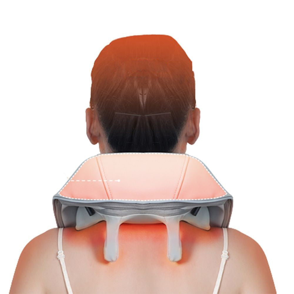 6D Electric Neck and Shoulder Massager with Adjustable Straps USB -Rechargeable