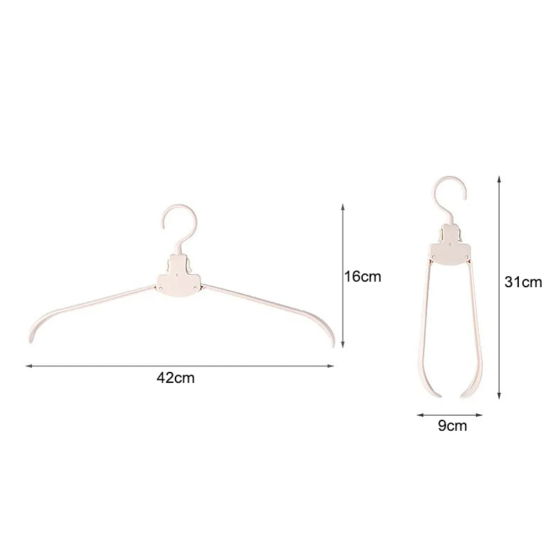 Pack of 10 Retractable Minimalist Design Laundry Hangers