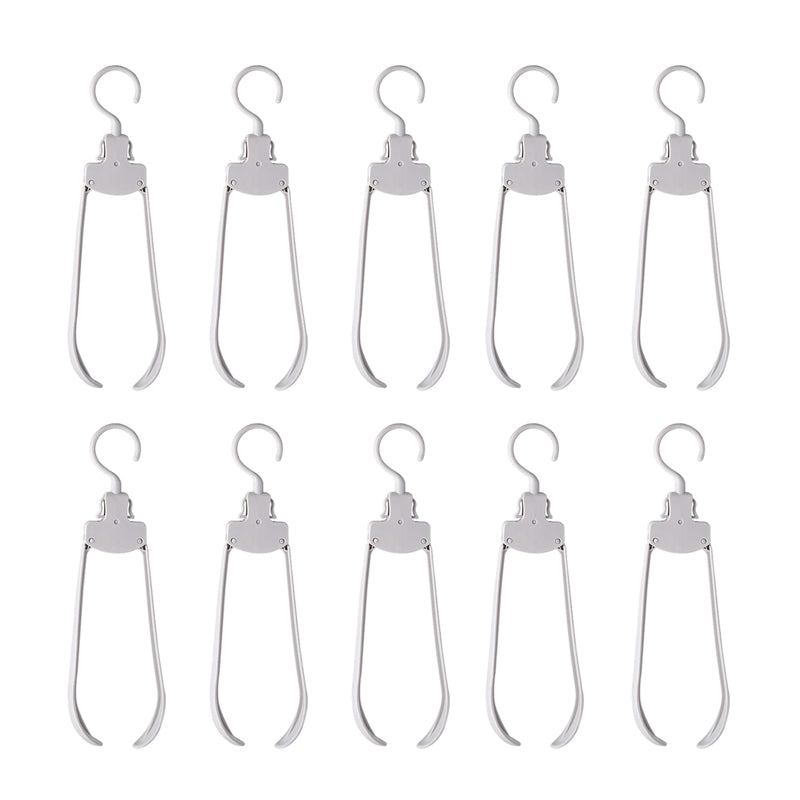 Pack of 10 Retractable Minimalist Design Laundry Hangers