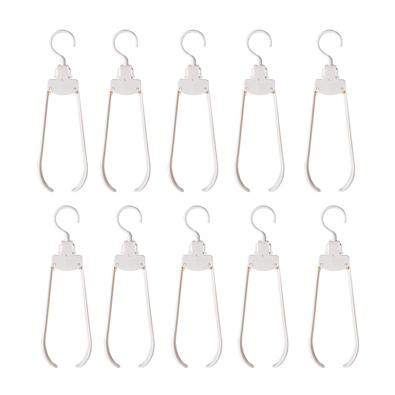 Pack of 10 Retractable Minimalist Design Laundry Hangers