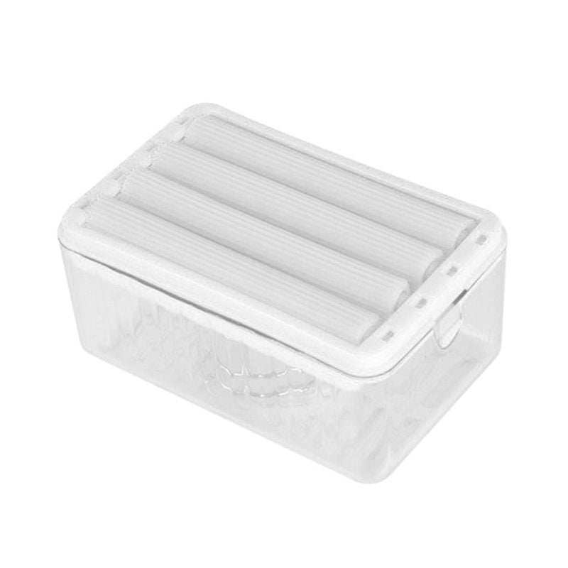 2 in 1 Bubble Forming Soap Dish Multifunctional Soap Box with Rollers