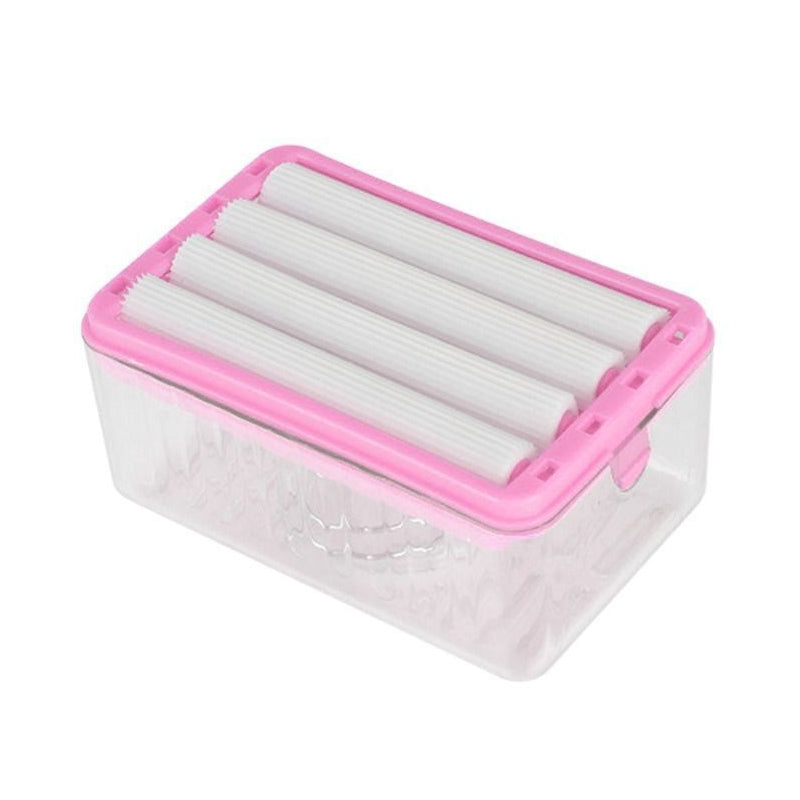 2 in 1 Bubble Forming Soap Dish Multifunctional Soap Box with Rollers
