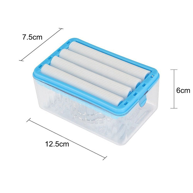 2 in 1 Bubble Forming Soap Dish Multifunctional Soap Box with Rollers