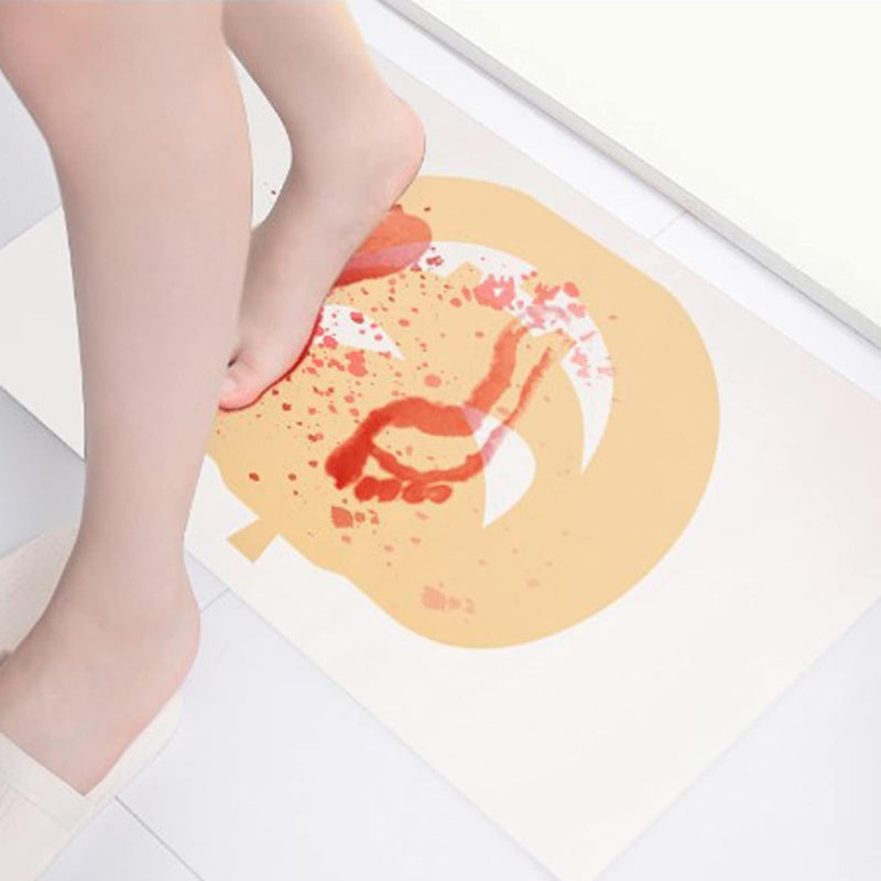 PVC Color Changing Quick-Absorbing Halloween Theme Bathroom Mat